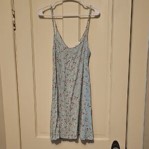 Floral Mini Dress in Blue